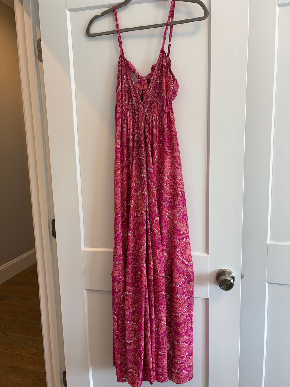 Pink Paisley Maxi Sundress/bathing suit cover up